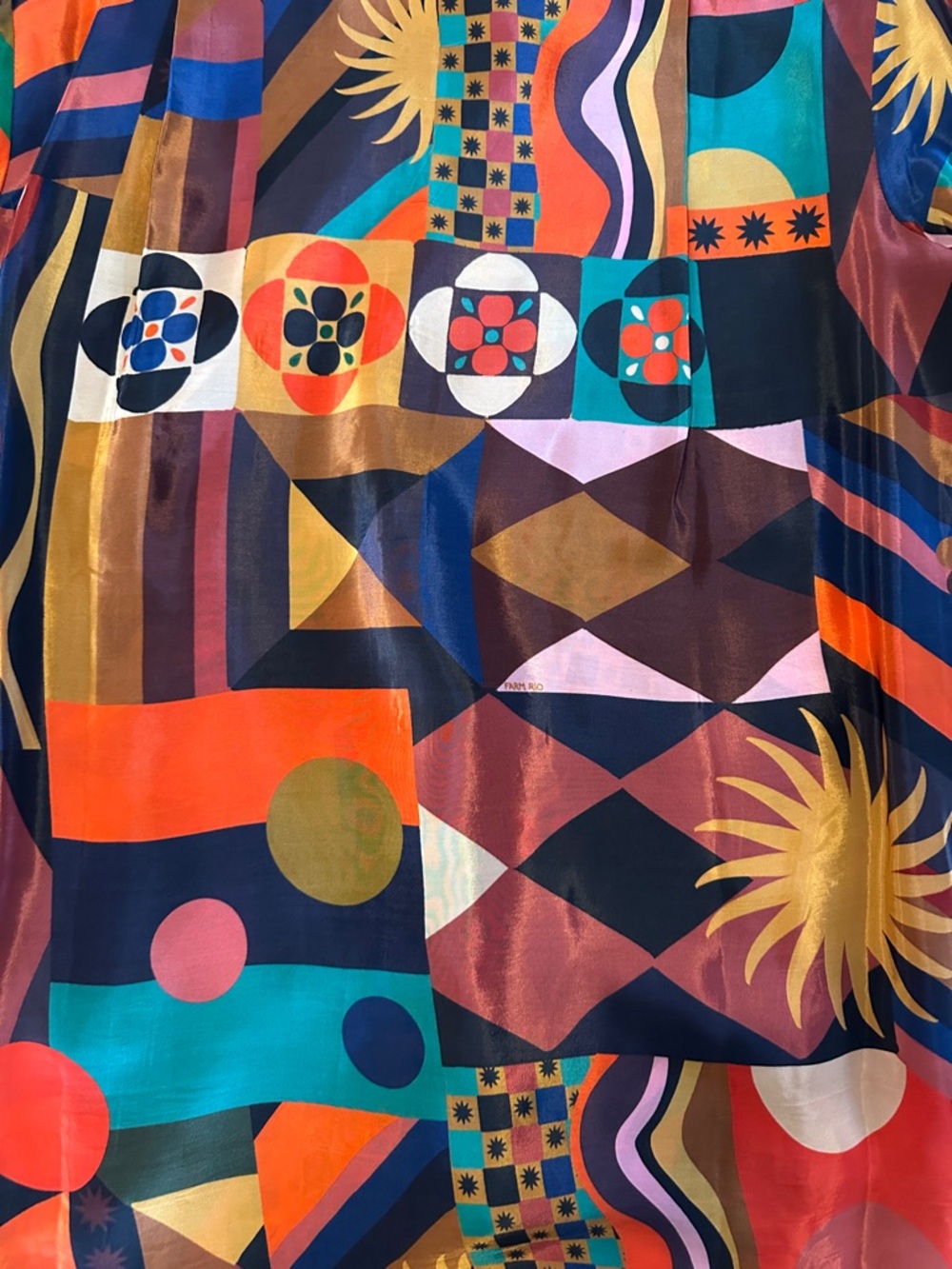 FARM Rio Multicolor Geometric Button-Up Shirt - Picture 8 of 11